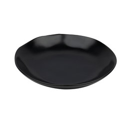 Avet Plato Pasta de Gres Cerámico 23 cm, Colección Black Semi Mate, 6 Unidades